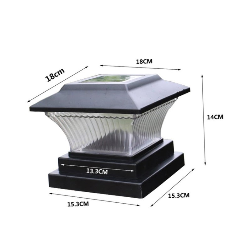 1 Pc Solar Powered Fence Post Light For Garden Outdoor Patio Decor - Image 3