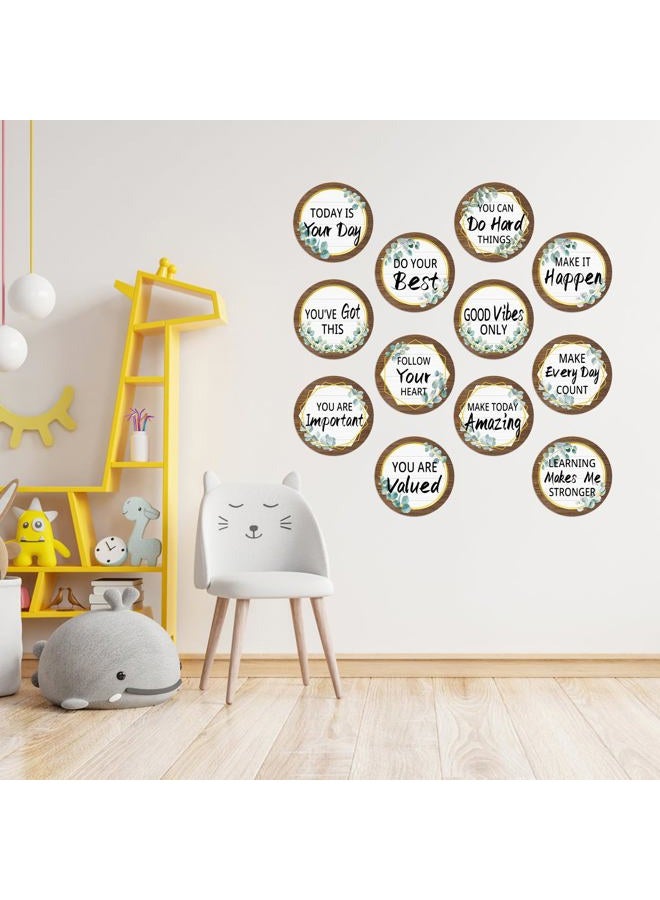 COCHIE 30-Styles Positive Sayings Accents Eucalyptus Motivational Classroom Cutouts Decors, 7" Growth Mindset Chips Motivational Wall Art Inspirational Quote Cards for Bulletin Board Classroom Decorations - Image 5