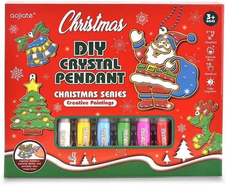Unifresh DIY Crystal Pendant Craft Kit – Colorful Glue Art Set for Kids & Adults Arts & Crafts Kit for Kids & Adults - Image 1