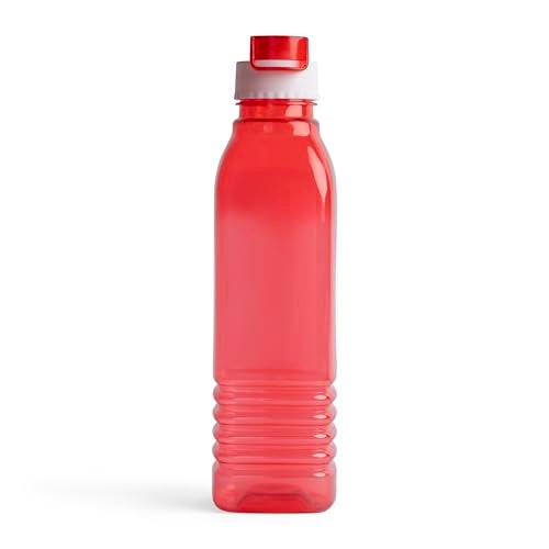HW Kitchen Plastic Water Bottle I Water Bottle 1 Ltr | Ideal For Kitchen Home Office Travel Small Fridge For Room Gym| Unbreakable & Leak Proof I BPA Free | Set Of 6 Water Bottles, Assorted - Image 3