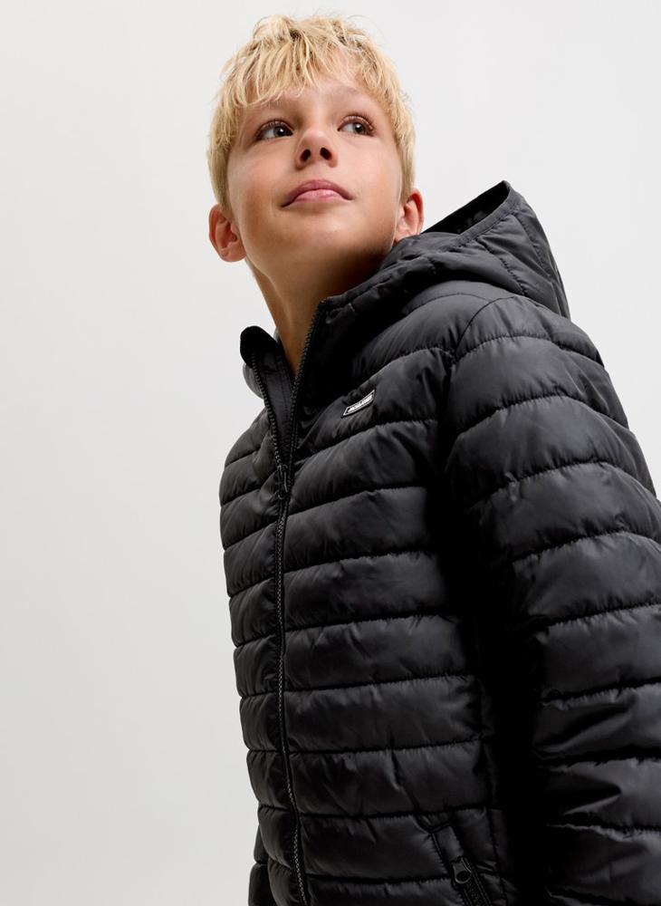Jack & Jones Junior Youth  Puffer Hoodie Jacket - Image 3
