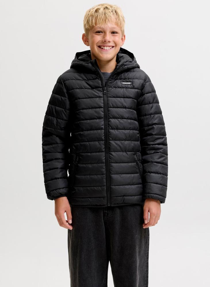 Jack & Jones Junior Youth  Puffer Hoodie Jacket - Image 1