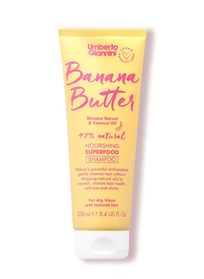 Umberto Giannini Banana Butter Nourishing Superfood Shampoo 250ml 