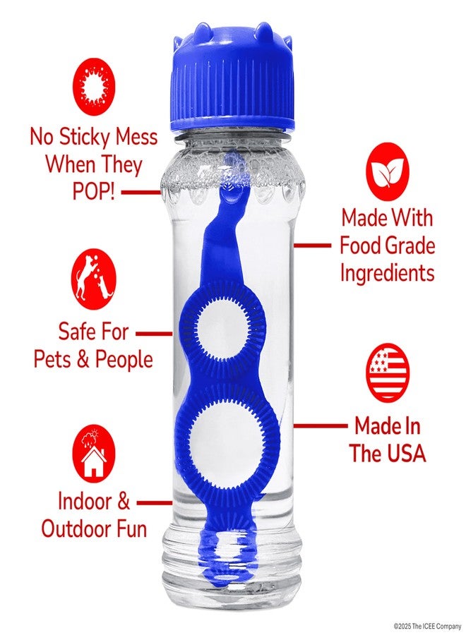 BubbleLick Bubble Lick ICEE Flavored Bubbles 4 Pack Red Cherry Blue Raspberry for Kids Families USA Made - Image 4