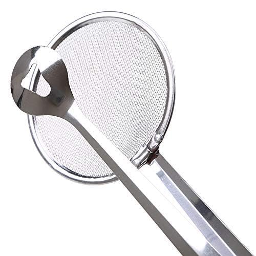 DIKPUL GROUP 2 in 1 Stainless Steel Deep Fry Tool Filter Spoon Strainer with Clip for Deep Frying Drain Oil Fried Food AntiRust Food Grade Oil Frying Filter Spoon with Clip - Image 4