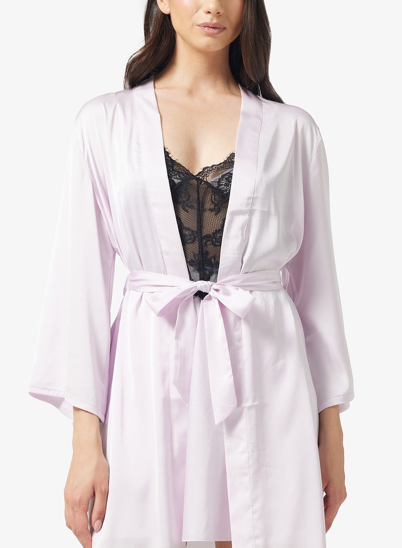 ايلا فستان نوم دانتيل مع روب - Image 3