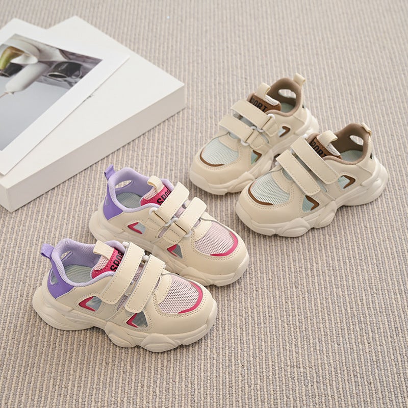 Children'S Summer Sports Shoes, Medium And Large Children'S Sandals, Breathable Hollow Summer Mesh Fashionable Boys' Soft Soles - Image 2