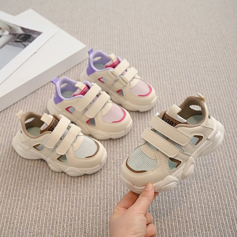 Children'S Summer Sports Shoes, Medium And Large Children'S Sandals, Breathable Hollow Summer Mesh Fashionable Boys' Soft Soles - Image 4