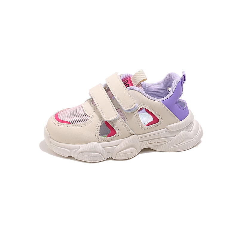 Children'S Summer Sports Shoes, Medium And Large Children'S Sandals, Breathable Hollow Summer Mesh Fashionable Boys' Soft Soles - Image 1