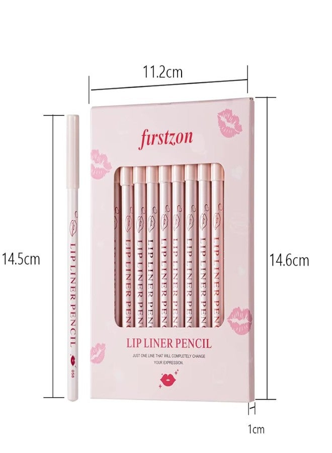 FIRSTZON Trendy Lip Liner Pencil Set of 12 Shades | Matte Finish | Smooth Easy Application | Long-Lasting & Highly Pigmented - Image 5