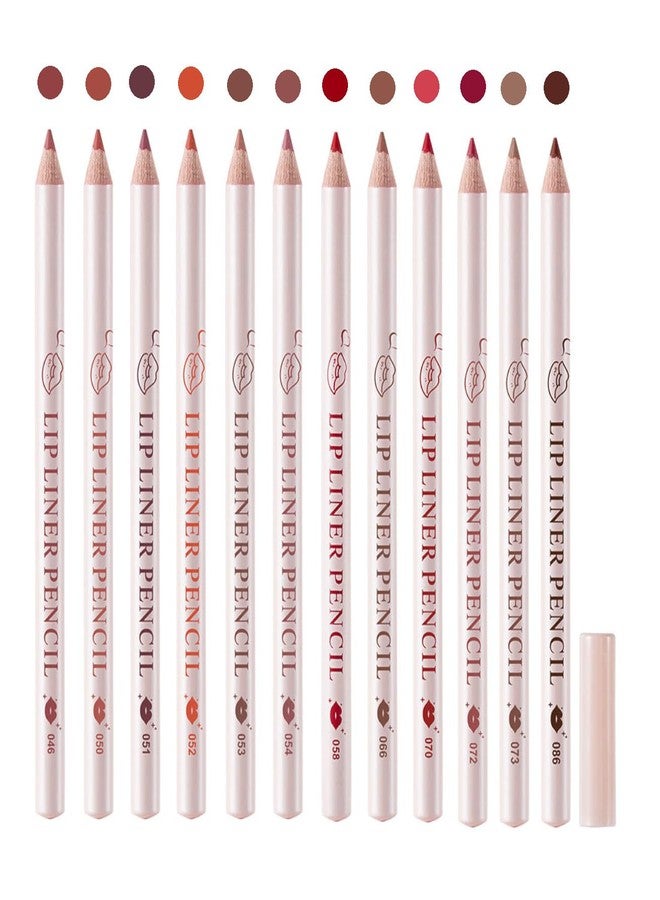 FIRSTZON Trendy Lip Liner Pencil Set of 12 Shades | Matte Finish | Smooth Easy Application | Long-Lasting & Highly Pigmented - Image 2