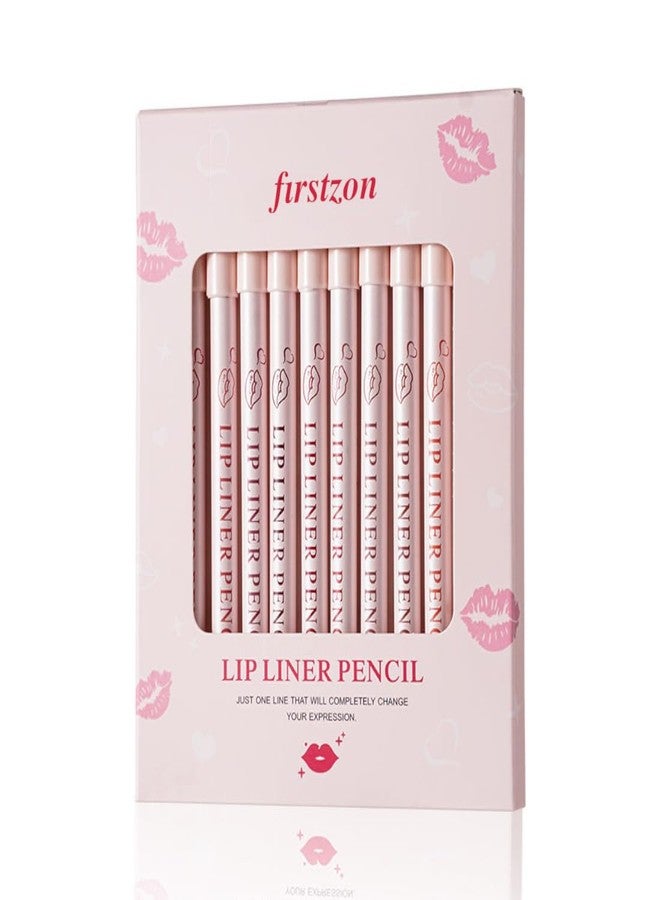 FIRSTZON Trendy Lip Liner Pencil Set of 12 Shades | Matte Finish | Smooth Easy Application | Long-Lasting & Highly Pigmented - Image 1