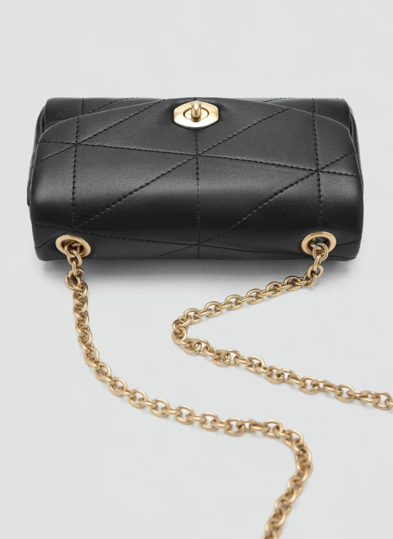 Mango  Flap Over Quilted Crossbody Bag for Women | Best Price UAE