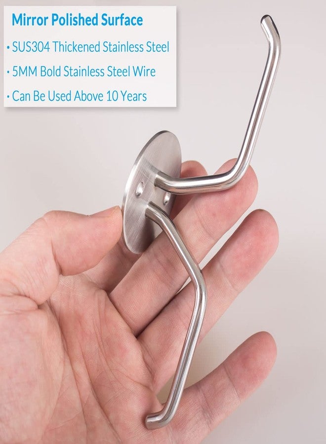 simpletome Mug Hooks Under Cabinet Coffee Cup Organizer Ceiling Storage Hanger for Office Cafe Bar Kitchen Utensils (3Pack, SUS304 Stainless Steel) - Image 4