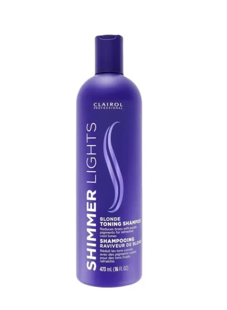 CLAIROL Shimmer Lights Purple Shampoo for Blonde Enhancement 473ml - Image 1