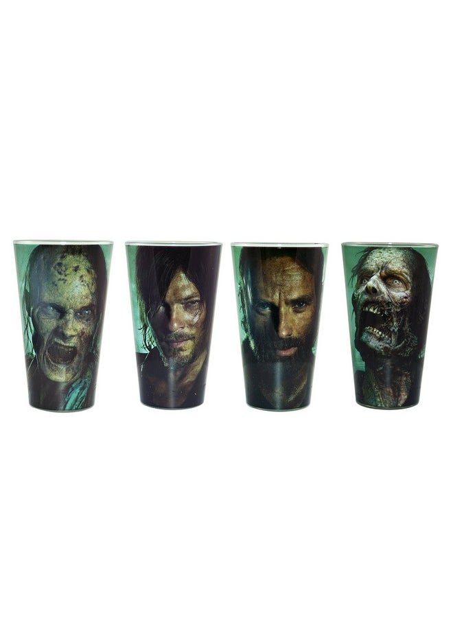 JUST FUNKY - The Walking Dead New Asset Set Of 4 Pint Glass - Image 1