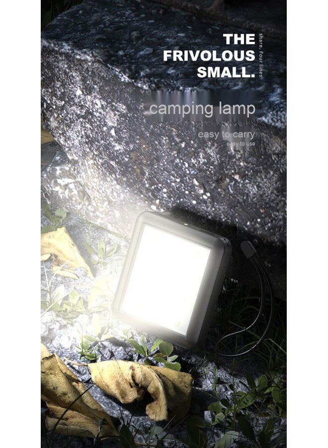 20,000mAh Portable Power Bank with Camping Light – Mini, High-Capacity, Built-in Four-Line Design for Outdoor Use - Image 2