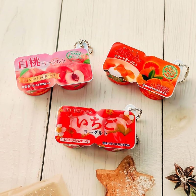Stress Relief Yogurt Simulation Keychain Elastic Feel Portable Travel Accessory For Daily Relaxation - Image 5