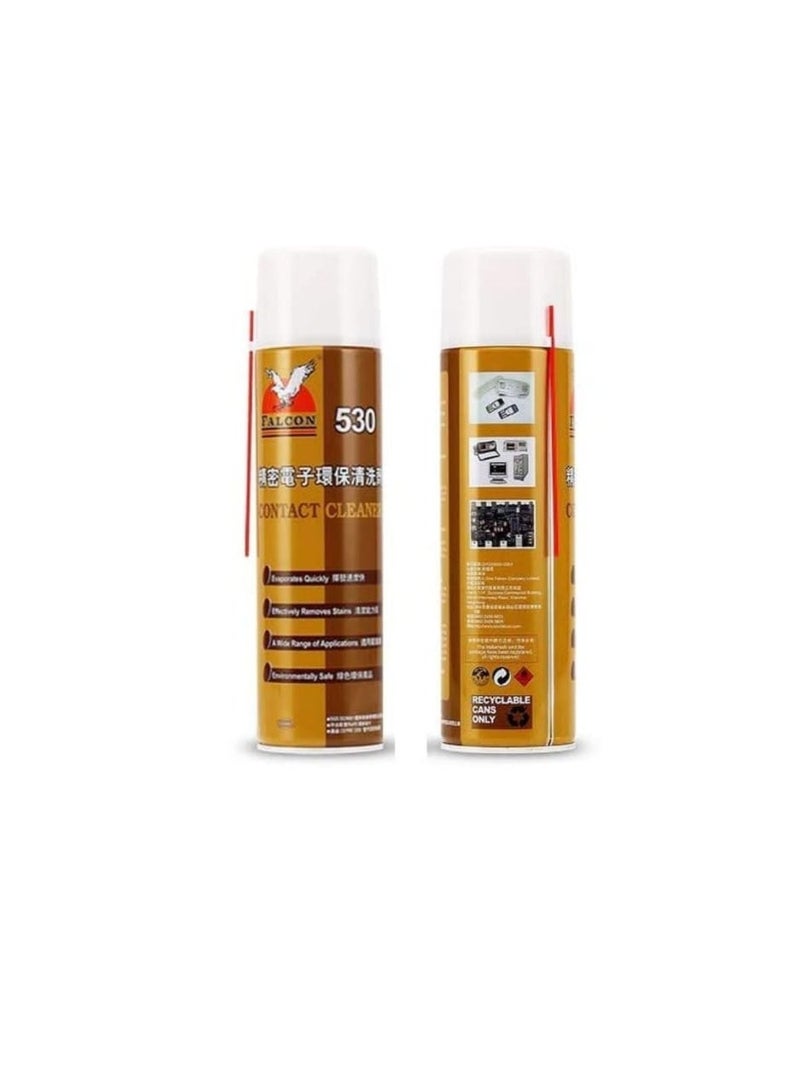 Falcon 530 Electronics Cleaning Spray 550ml – Multi-Purpose Cleaner for PC, Laptop, TV & Gaming Devices - Image 1