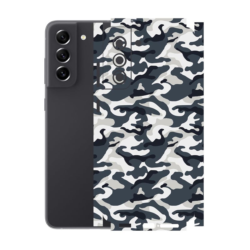 90STETHIX Compatible for Samsung Galaxy S21 FE (5G) Mobile Back Skin Screen Guard Protector (Coverage - Back+Camera+Sides) (Design-6) (117) - Image 1