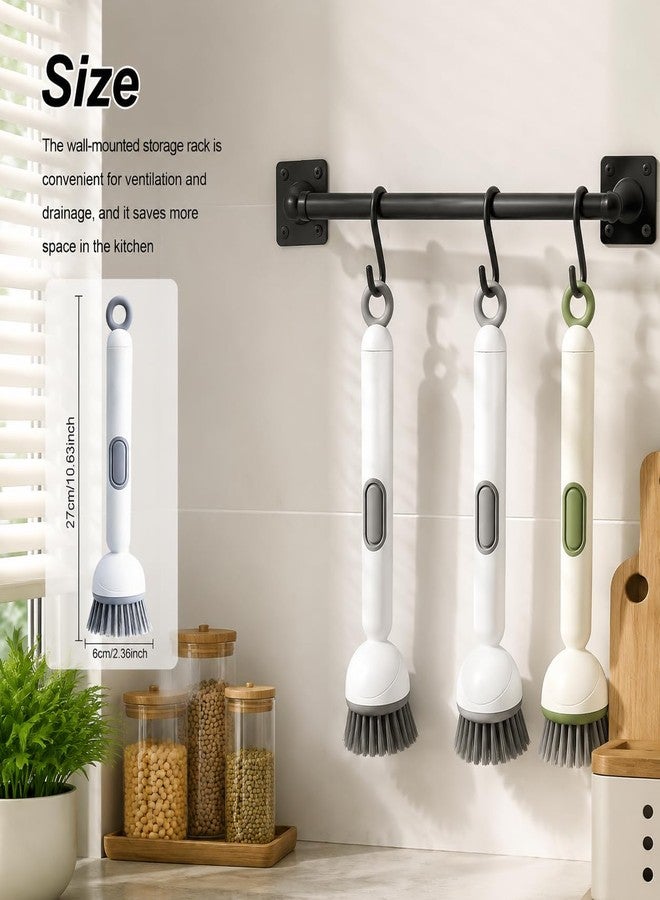 360° Rotating Dish Brush with Soap Dispenser, Kitchen Scrubber for Pots, Pans and Sink Cleaning - Image 2