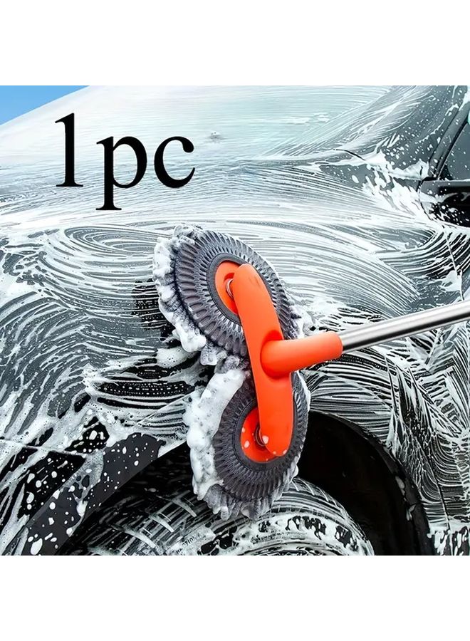 Long Handle Car Wash Brush Microfiber Bristles Scratch Free For Cars Trucks SUVs Boats Variant Color - Image 1