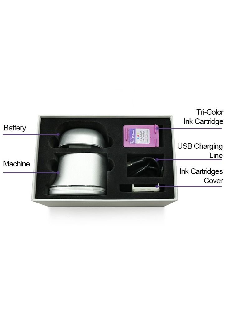 PEKOKO Portable Color Printer with Cartridge All In One Bluetooth Connect App Craft Artsy Mobile Color Printer Logo Printer T-Shirt Printer Mini Color Printer Gift Printer And Tattoo Printer - Image 2