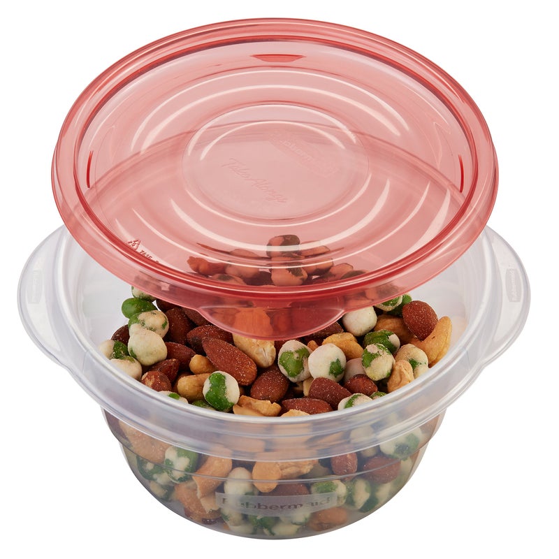 Rubbermaid TakeAlongs Small Bowl Food Storage Containers, 3.2 Cup, Tint Chili, 2 Count - Image 5