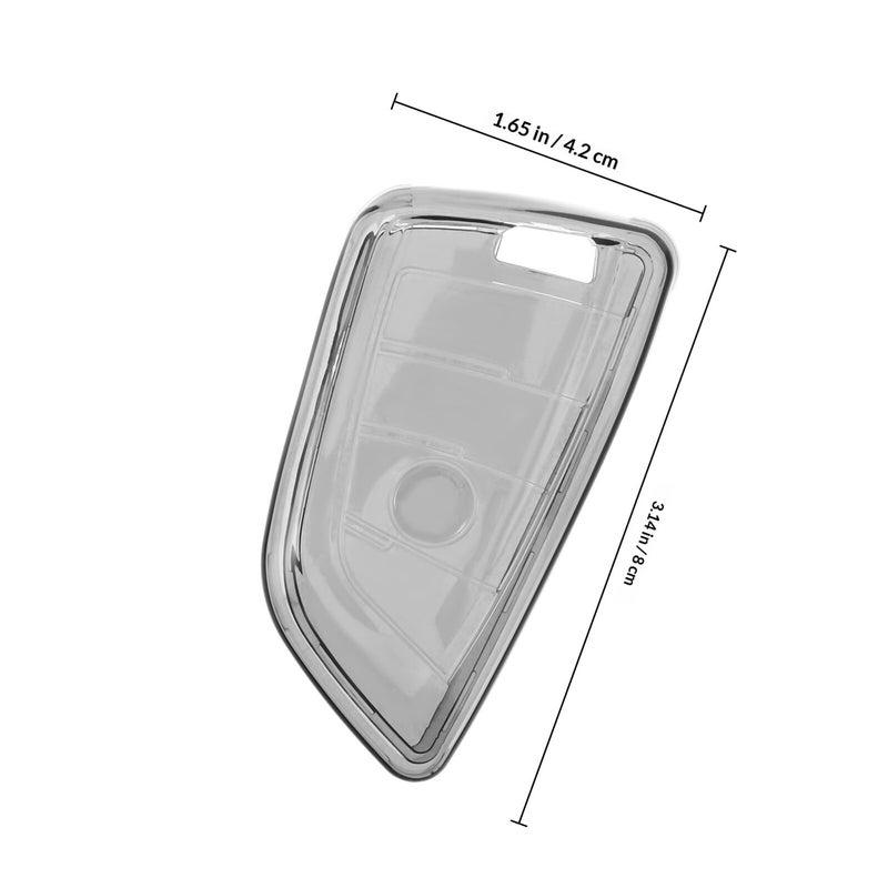 TPU Key Fob Protective Case Cover Compatible with Luxury Car Keys Black - Image 3
