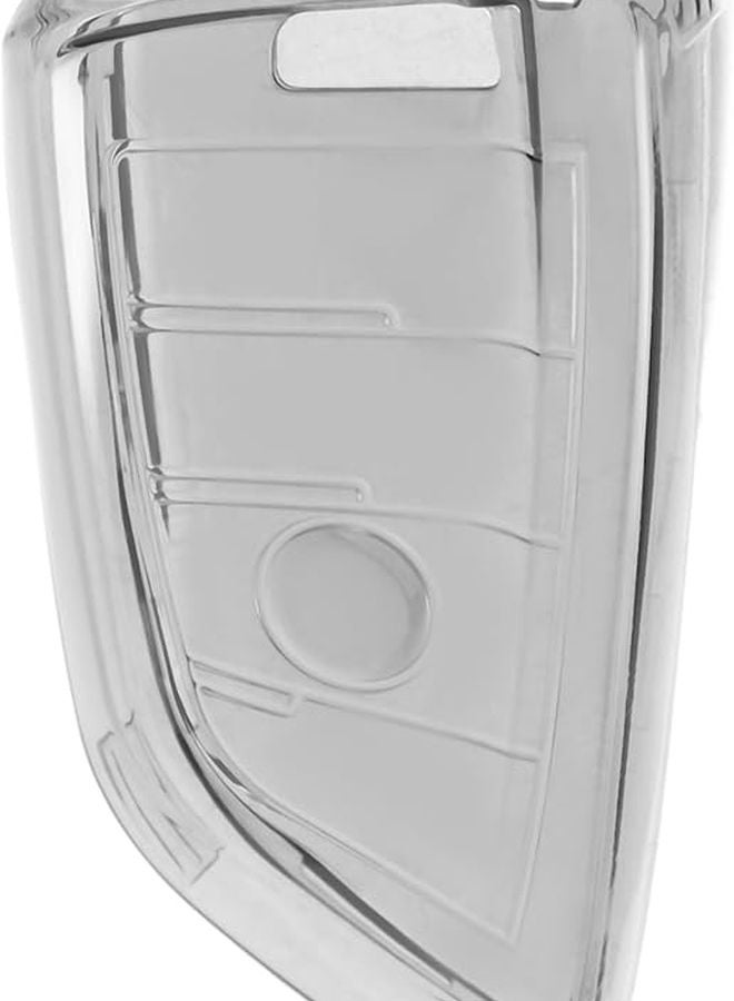 TPU Key Fob Protective Case Cover Compatible with Luxury Car Keys Black - Image 1