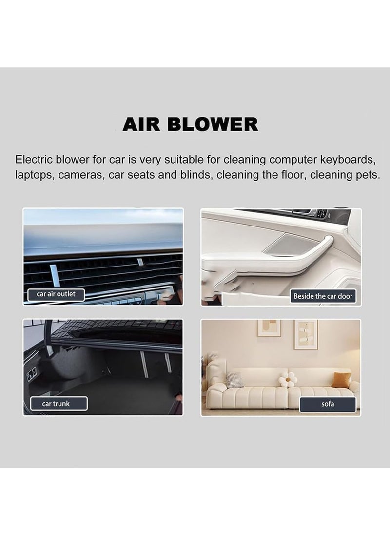 Admos ADMOS AY-508 Cordless Electric Air Blower with 1200mAh Battery, 70mm Large Air Outlet, Turbo Motor, Speed Control, for Car Dust Cleaning, Leaves, Snow, Fire Starting, Keyboard & Home Use  - Image 4