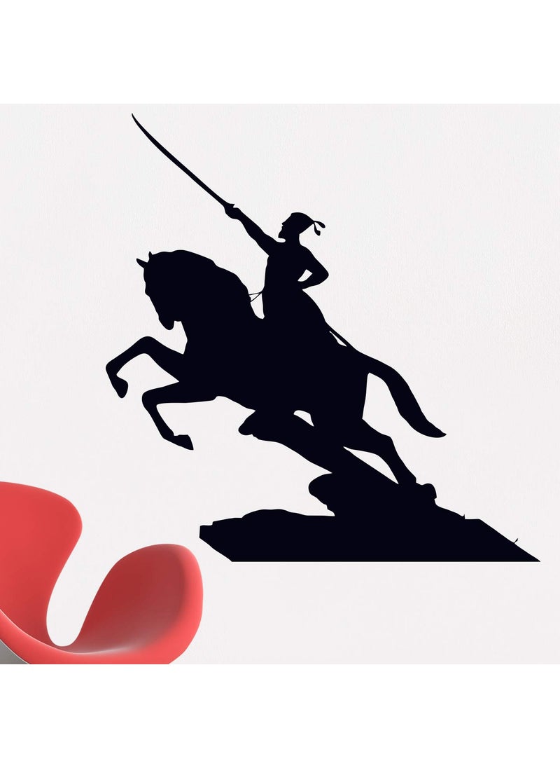 StickMe - StickMe 'Chattrapathi Shivaji Maharaj Sward Wall Sticker ' -SM325 (Multi Colour, Vinyl - 70cm X 70 cm) - Image 1