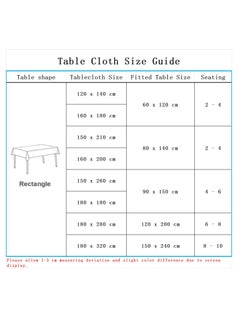 Bluejw 1-Piece Solid Pattern Table Cloth Dark Blue  - Image 5