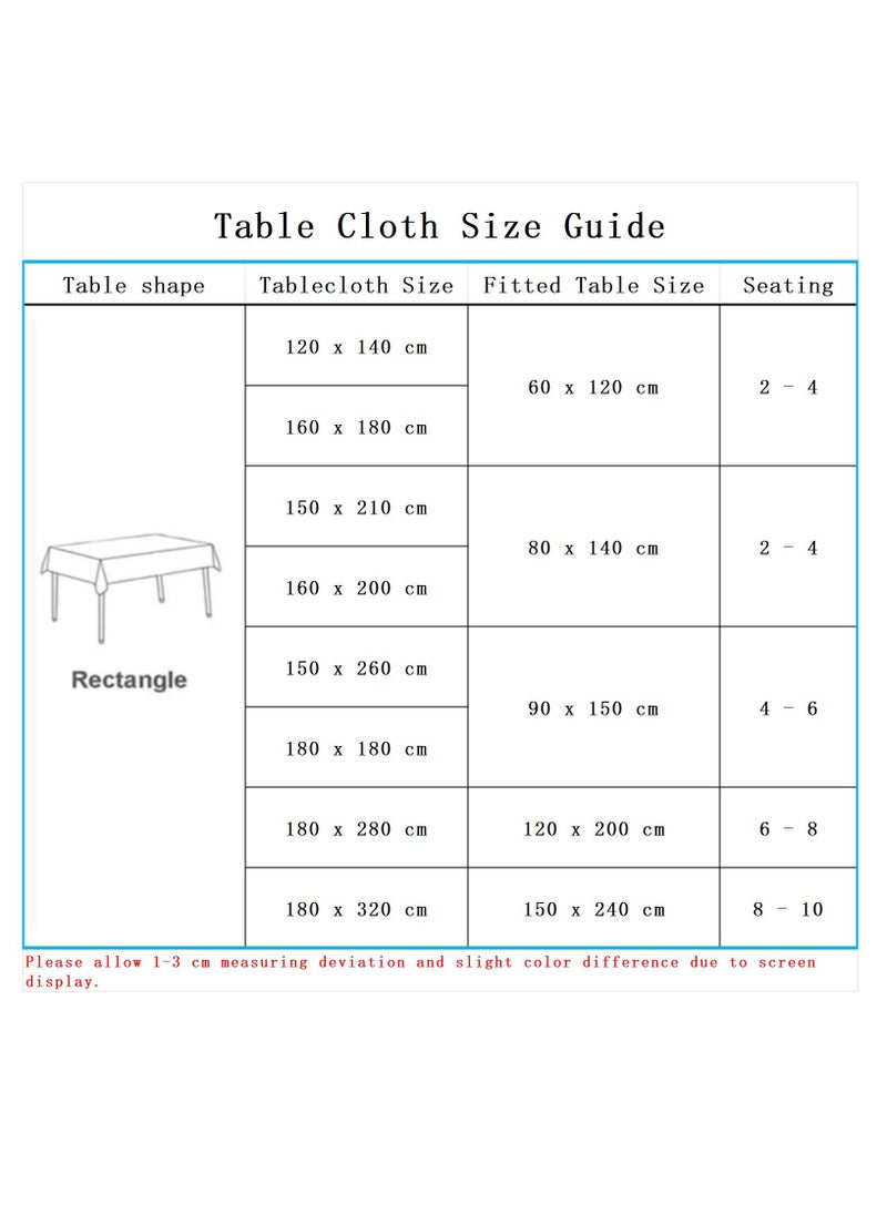 Bluejw - 1-Piece Solid Pattern Table Cloth Dark Blue - Image 1