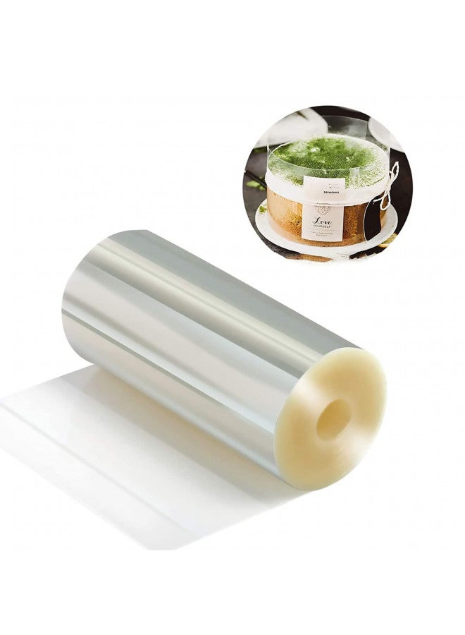 WAFJAMF Cake Decorating,Cake Collars 4 x 394 inch, Acetate Rolls, Clear Cake Strips, Transparent Cake Rolls, Mousse Cake Acetate Sheets for Chocolate Mousse Baking Decorate  - Image 1