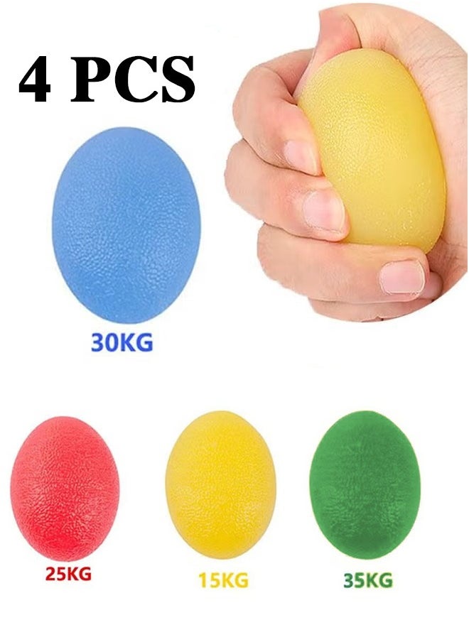 Realfrog 4-Piece Hand Therapy Ball Stress Relief Ball, Adults and Kids for Reduce Anxiety and Hand Exercise Strengthening, Finger Resistance Exercise, Wrist Arthritis Pain Relief  - Image 1