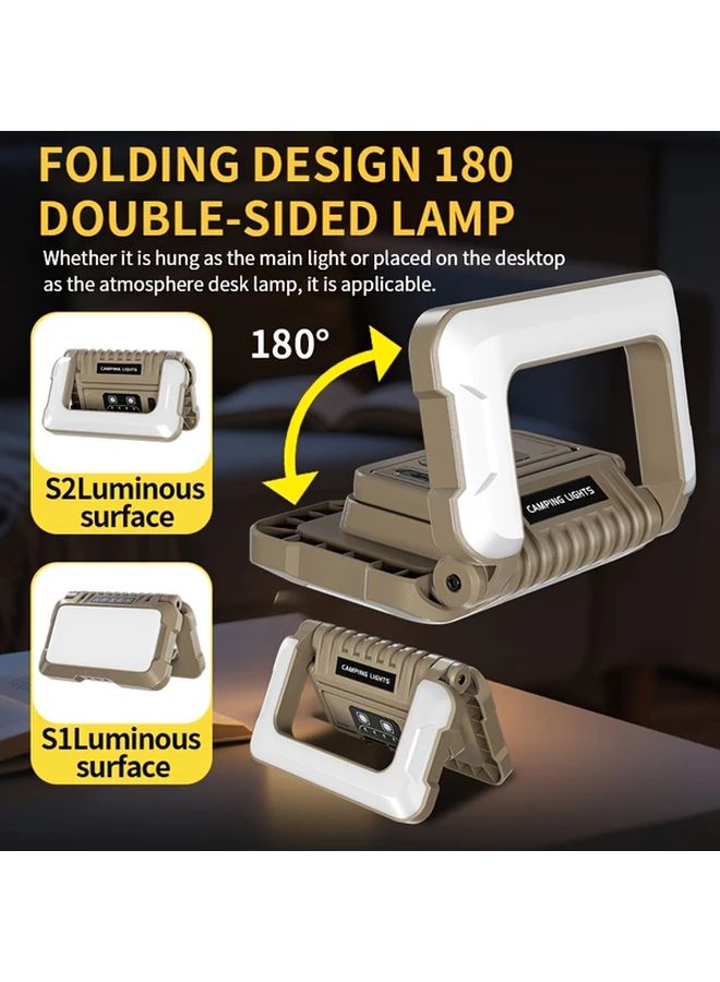 Ba Brown Upgrade ABS Multi Mode Outdoor LED Flashlight Type C USB Rechargeable - Image 4