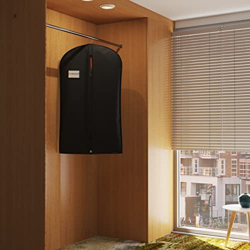 HANGERWORLD 40" Garment Bag Suit Bags for Closet Storage Breathable Clothes Cover Dust Protector (3 Pack, Black) - Image 4