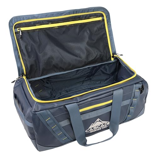 Cascade Mountain Tech 60L Duffle Bag, Convertible Travel Duffel Bag for Men Women, Water Resistant & Tear Resistant (Blue) - Image 3