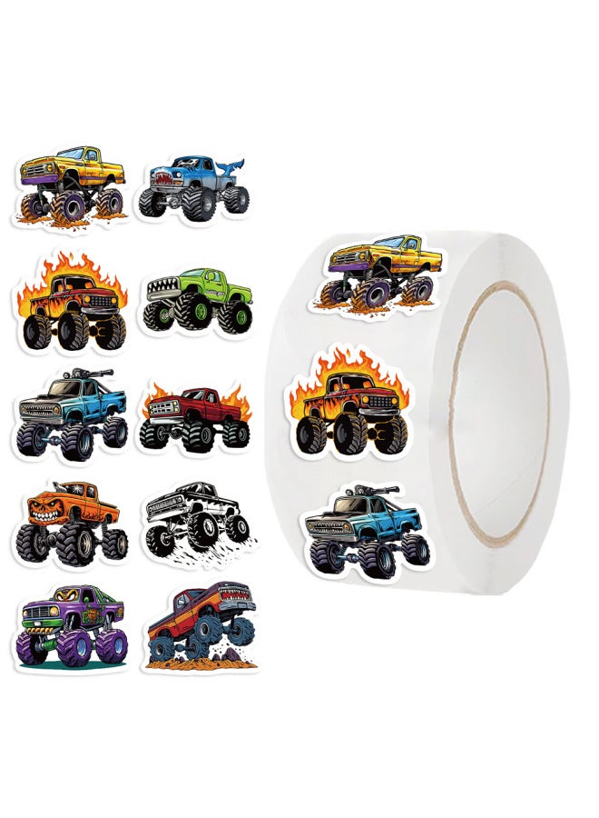 500 Stickers/roll  Roll Stickers High Color Value Cute Decorative Cartoon Funny Tape Student Sealing Stickers