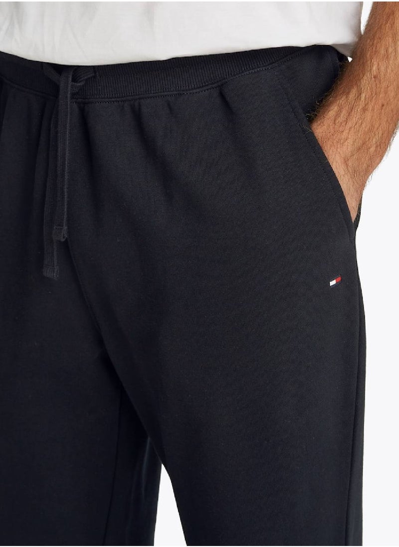 TOMMY HILFIGER - Men's Essential Terry Sweatpants - Cotton, Blue - Image 1