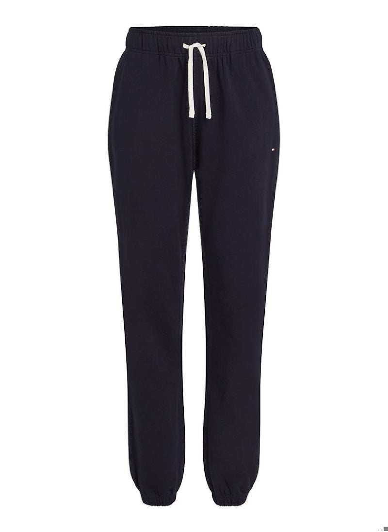 TOMMY HILFIGER - Men's Essential Terry Sweatpants - Cotton, Blue - Image 1