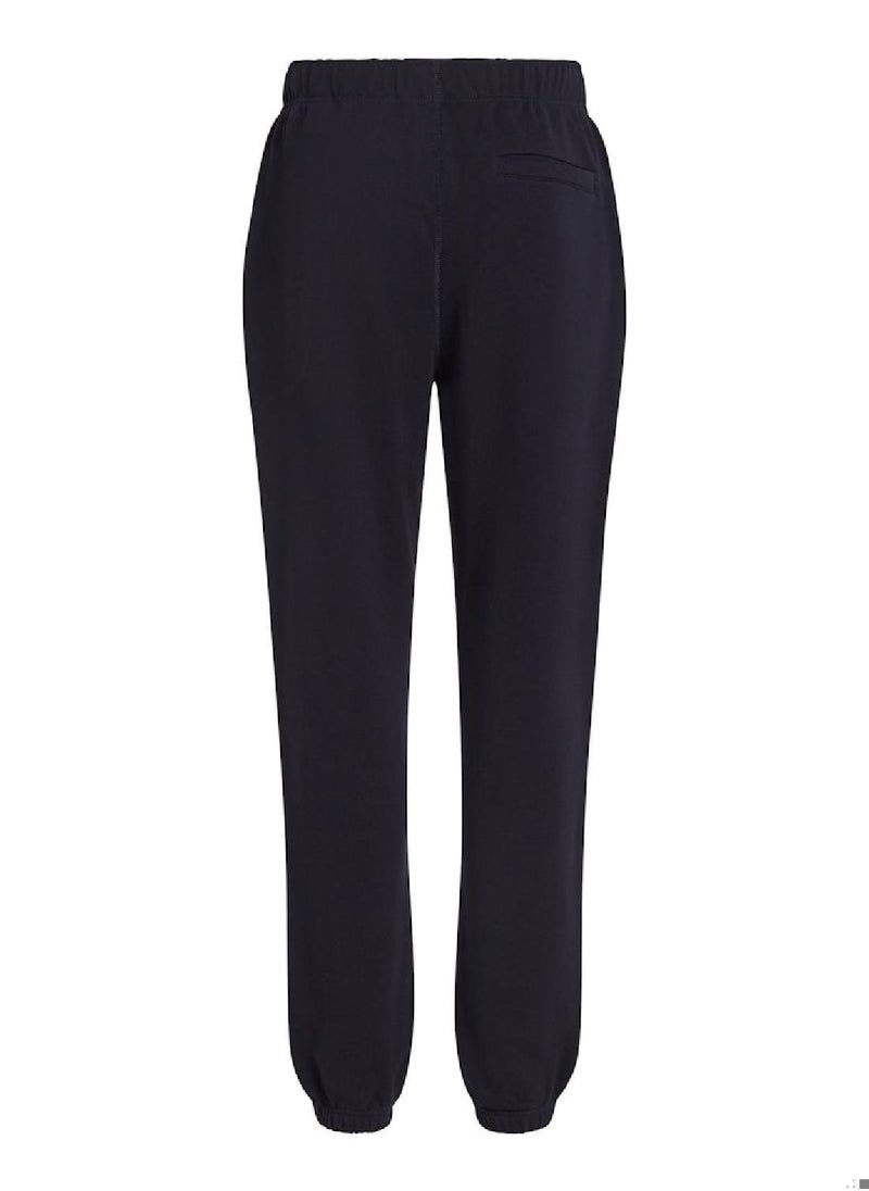 TOMMY HILFIGER - Men's Essential Terry Sweatpants - Cotton, Blue - Image 1