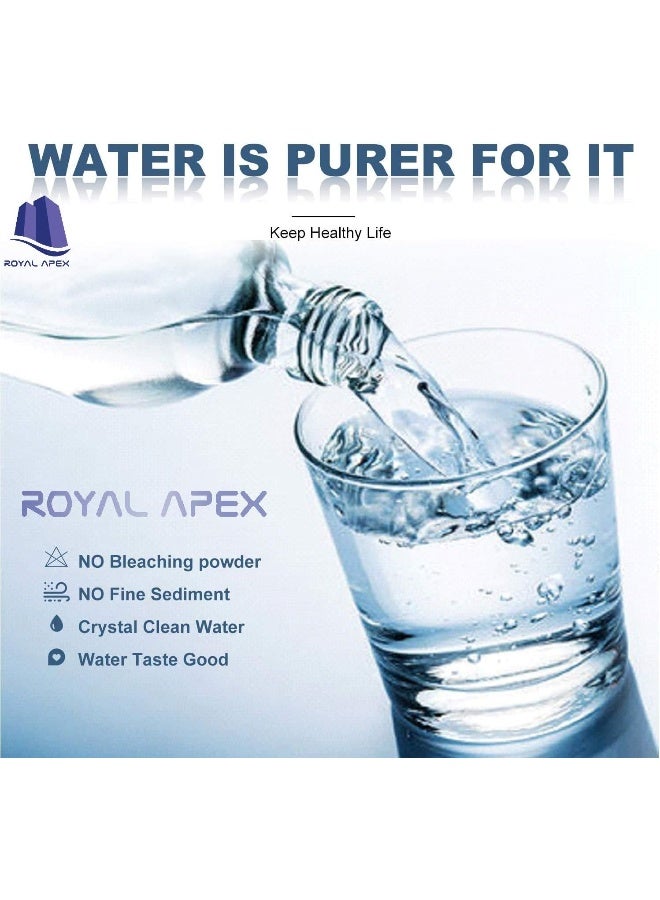 Royal Apex Water Filter Replacement Cartridges 10" Polypropylene Cotton Sponge Universal Cartridges Standard Pre-Filter Yarn Sediment For Standard Ro Systems Pack Of 2 10" Sponge 145G - Image 5