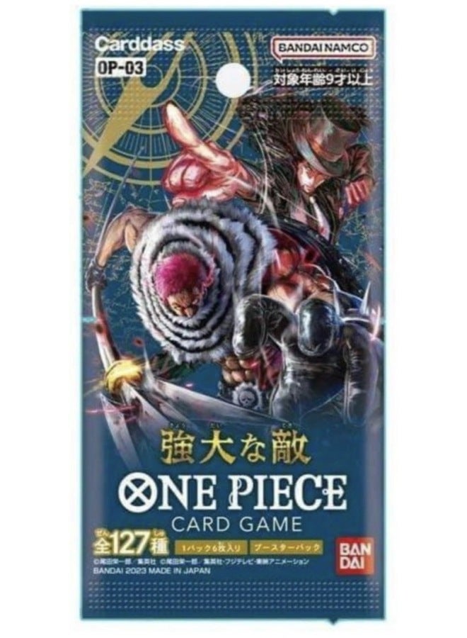 Bandai One Piece Japanese Edition OP01-OP06 Supplement Pack Japanese Card Pack Full Series Collection Card-Color:"japanese Version Op03 ""strong Enemy""/single Pack"