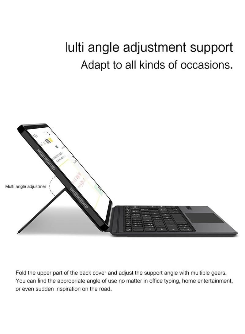 general Touch Keyboard Case Compatible with Honor Pad 10 12.1-inch (2025), Soft Tablet Case, Magnetic Detachable Wireless Keyboard - Image 3