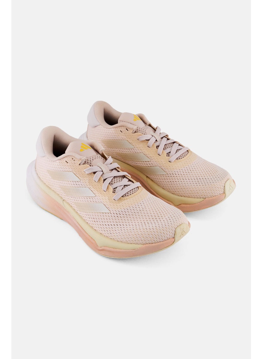 Adidas - Women Super Nova Stride Lace Up Running Shoes, Light Pink - Image 1