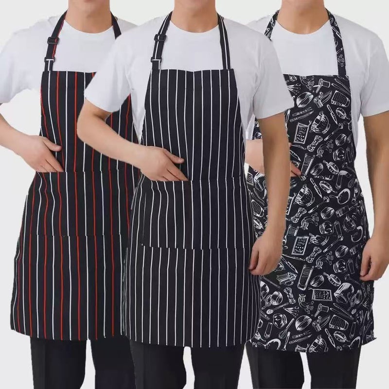 Apron Work Clothes Catering Chef Work Clothes Halter Anti-Fouling And Stain-Resistant Apron Western Restaurant Cafe Dessert Pizza Shop - Image 2