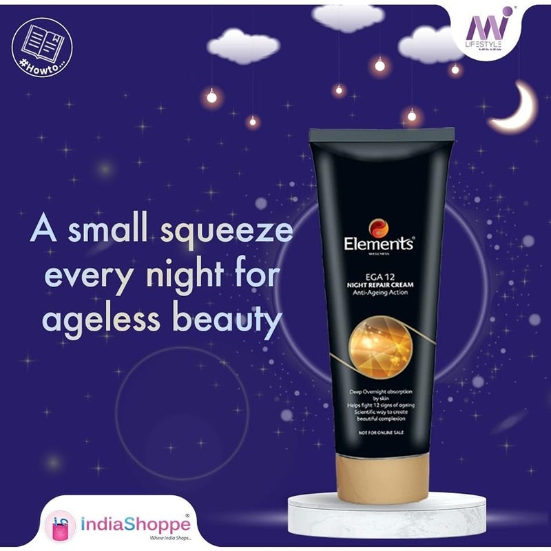 Elements Wellness 12 in 1 Night Repair Cream 25ml Elements Wellness 12 in 1 Day Night Repair - Image 3