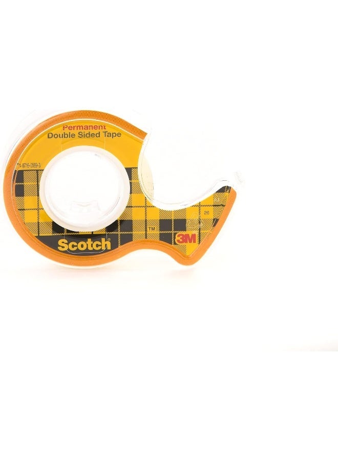 Scotch Double Sided Tape on a Dispenser 1/2 x 250 in (12.7mm x 6.3m), 1 roll/dispenser | Permanent | Sticky Tape | For Document Repair, Labelling and Sealing | Scotch Tape | Tape Dispenser - Image 2